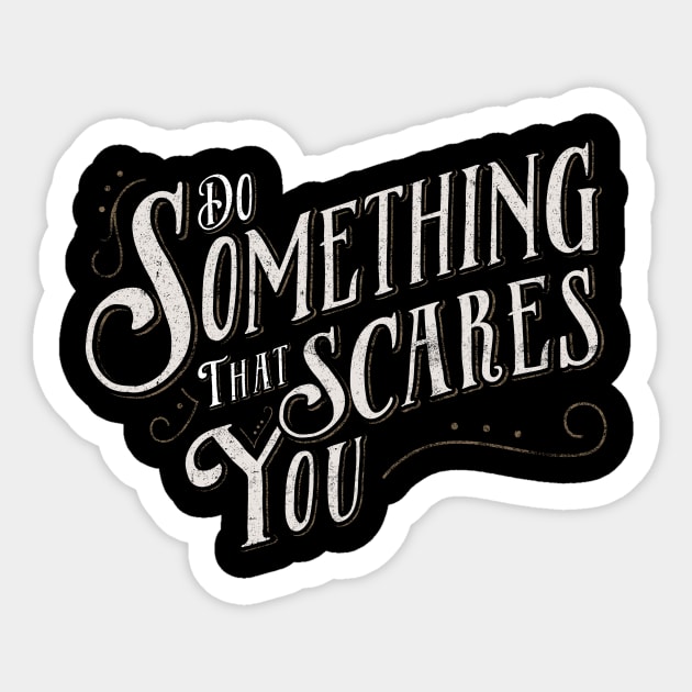 Something Scary Sticker by LimeGreenPalace